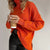 Oversized Turtleneck Pullover Sweater with Side Split