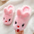 Cute Cartoon Rabbit Indoor Plush Slippers for Kids