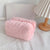 Solid Color Plush Travel Make-Up Toiletry Bag