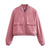 Smooth Finish Retro Bomber Jackets for Women