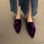 Women's Minimalist Pointed Toe Velvet Flat Shoes