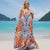 Oversized Printed Summer Beachwear Swimsuit Cover-up Dress