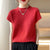 Women's Solid Color O-Neck Summer Tops
