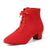 Women's Thick Square Heel Lace-Up Ankle Boots