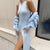 Elegant Solid Color Dress with Side Slit
