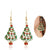 Festive Shimmer Christmas Ornaments Dangling Earrings