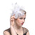 Women's Feather and Lace Flower Bridal Hair Clip