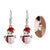 Festive Shimmer Christmas Ornaments Dangling Earrings