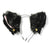 Plush Cat Ears Headband and Lace Bow Necklace