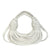 Handwoven Genuine Leather Noodle Knot Design Clutch Bag
