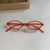 Aesthetic Women's Oval Frame Clear Glasses