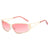 Trendy Fashion Anti-Glare Mirror Sunglasses for Women