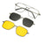 3 in 1 Interchangeable Lens Polarized Sunglasses with Magnetic Clip