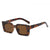 Women's Vintage Small Rectangle Frame Sunglasses with UV Protection