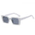 Women's Vintage Small Rectangle Frame Sunglasses with UV Protection