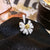 Dainty White Daisy Flower Adjustable Rings