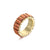 Women's Colorful Cubic Zirconia Decor Rings (Gold Plated)