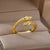Wrap-around Snake Statement Adjustable Ring Collection