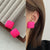 Everything is Pink Geometric Statement Earring Collection