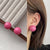 Everything is Pink Geometric Statement Earring Collection