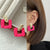 Everything is Pink Geometric Statement Earring Collection