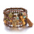 4 Pcs Tree Of Life Charm Beaded Bracelet Set