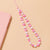 Pink Heart and Bow Beaded Phone Chain