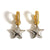 Balloon-like Heart and Star Charms Mini Dangling Earrings