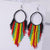Bohemian Multicolor Beads Tassel Earrings for Women