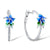 Vintage Enamel Flower Dangle Earrings for Women