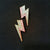 Multi-color Glitter Lightning Bolt Acrylic Stud Earrings