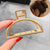 Minimalist and Chic Geometric Metal Hair Claw Clips