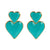 Lovely Double Heart Shaped Earrings