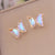 Exquisite Lace Butterfly Stud Earrings for Women