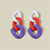 Color Block Acrylic Chain Drop Earrings
