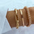 Multi-layer Thick Gold Plated Chain Bracelets