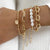 Multi-layer Thick Gold Plated Chain Bracelets