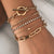 Multi-layer Thick Gold Plated Chain Bracelets