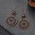 Vintage Bohemian Ethnic Wooden Drop Dangle Earrings