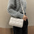 Compact Square Pattern Flap Cross-body Bag for Women