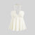 Women's Summer Flared Hem Cross Tie Backless Halter Top