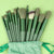 13-Piece Set Soft Colored Makeup Brushes with Pouch Bag