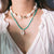 Bohemian Summer Seashells and Pearls Studded Chain Necklaces