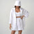 2Pcs Loose Collared Suits with High Waisted Wide Leg Shorts Set