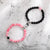 2Pcs Romantic Couple and Friendship Matching Heart Beaded Bracelets Set