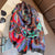 Deluxe Silk Floral Print Shawl Scarf Collection