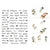 3D Holographic Alphabets and Numbers Self-adhesive Nail Art Decal Stickers
