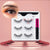 3Pairs 3D Magnetic False Eyelashes with Waterproof Liquid Eyeliner and Tweezer Set