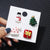 3Pcs Christmas Holiday Themed Enamel Brooch Pins Set