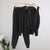 3Pcs Knitted Cardigan, Top, and Pants Tracksuit